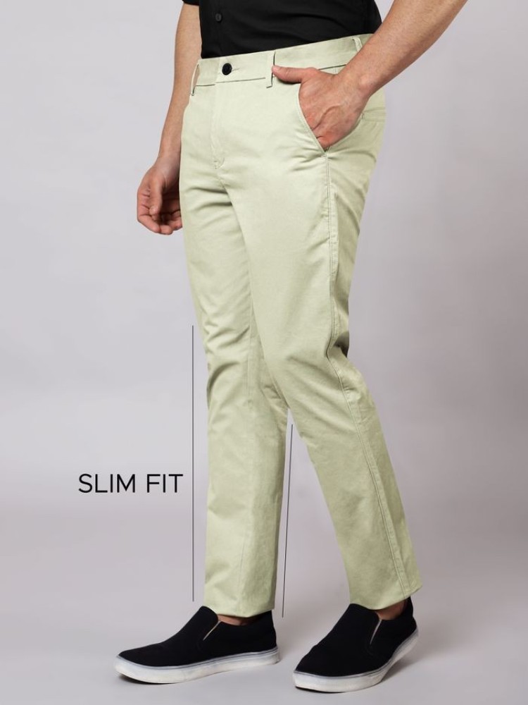 Pale Green Chinos for Men